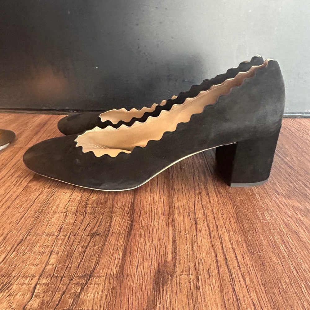 Chloe - Women’s - Black Suede - Low Pump Shoe - Size 40 - Picture 7 of 7